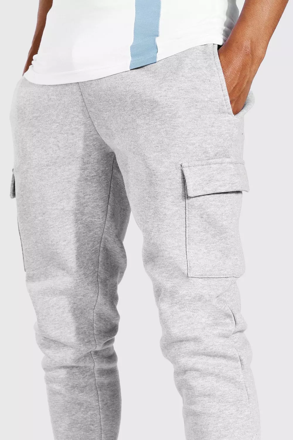 Mens skinny hot sale cargo joggers